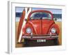 Beetle on the Beach-Peter Adderley-Framed Art Print