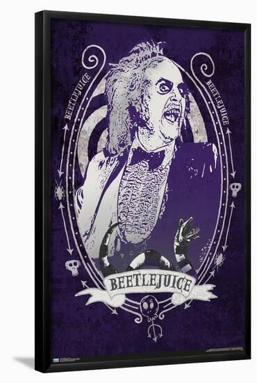 Beetlejuice - Purple-Trends International-Framed Poster