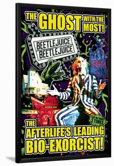 Beetlejuice- The Ghost with the Most-null-Lamina Framed Poster