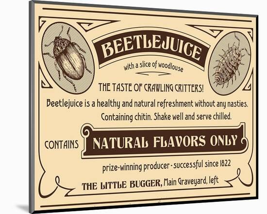 Beetlejuice-null-Mounted Art Print