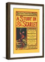 Beeton's Christmas Annual- A Study in Scarlet-null-Framed Art Print