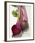 Beetroot with Leaves, One Halved, Close-Up-null-Framed Photographic Print