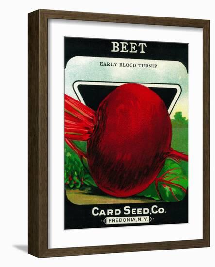 Beets Seed Packet-Lantern Press-Framed Art Print