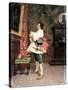 Before a Portrait',C1860-1920-Tito Conti-Stretched Canvas