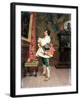 Before a Portrait',C1860-1920-Tito Conti-Framed Giclee Print