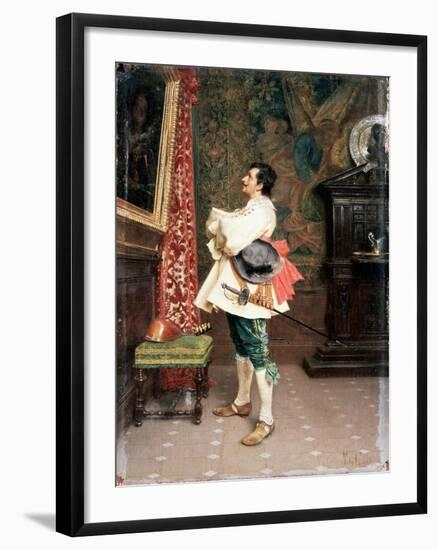 Before a Portrait',C1860-1920-Tito Conti-Framed Giclee Print