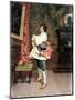 Before a Portrait',C1860-1920-Tito Conti-Mounted Giclee Print