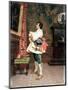 Before a Portrait',C1860-1920-Tito Conti-Mounted Giclee Print