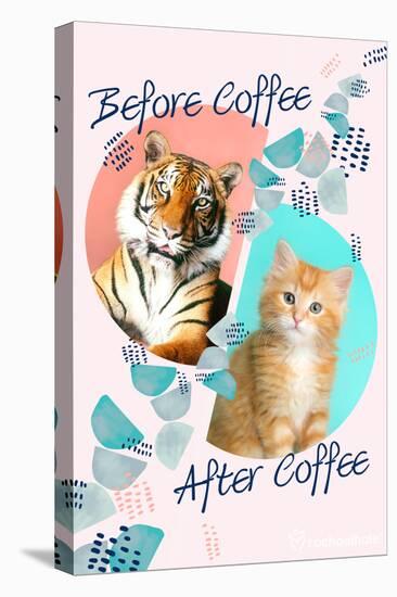 Before Coffee, After Coffee-Rachael Hale-Stretched Canvas