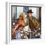 "Before Dinner Kiss?," April 9, 1949-Constantin Alajalov-Framed Giclee Print