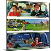 "Before, During & After Picnic", September 5, 1959-John Falter-Mounted Giclee Print