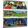 "Before, During & After Picnic", September 5, 1959-John Falter-Mounted Giclee Print