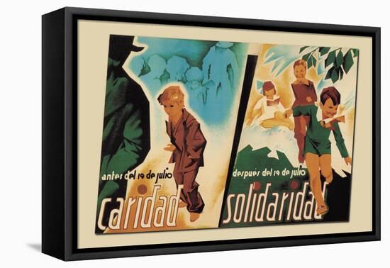 Before July 19, Charity, After July 19, Solidarity-Arturo Ballester-Framed Stretched Canvas