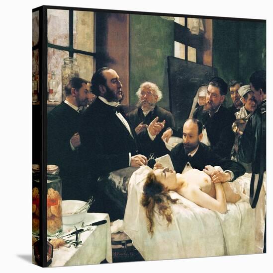 Before Operation, Dr. Péan Teaching His Discovery, Compression Of Blood Vessels, St Louis Hospital-Henri Gervex-Stretched Canvas