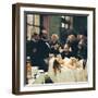 Before Operation, Dr. Péan Teaching His Discovery, Compression Of Blood Vessels, St Louis Hospital-Henri Gervex-Framed Art Print