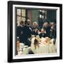 Before Operation, Dr. Péan Teaching His Discovery, Compression Of Blood Vessels, St Louis Hospital-Henri Gervex-Framed Art Print