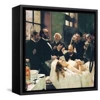 Before Operation, Dr. Péan Teaching His Discovery, Compression Of Blood Vessels, St Louis Hospital-Henri Gervex-Framed Stretched Canvas