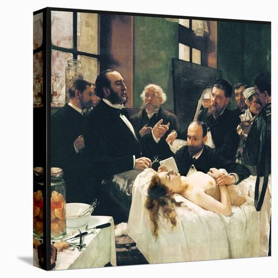 Before Operation, Dr. Péan Teaching His Discovery, Compression Of Blood Vessels, St Louis Hospital-Henri Gervex-Stretched Canvas