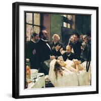 Before Operation, Dr. Péan Teaching His Discovery, Compression Of Blood Vessels, St Louis Hospital-Henri Gervex-Framed Premium Giclee Print