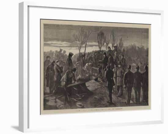 Before Paris, an Officer's Funeral, For God, King, and Fatherland-Henry Woods-Framed Giclee Print