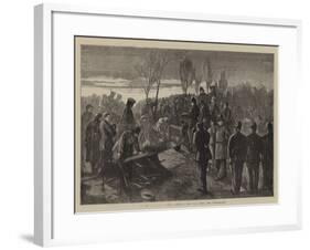 Before Paris, an Officer's Funeral, For God, King, and Fatherland-Henry Woods-Framed Giclee Print