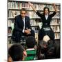 Before President Barack Obama and Wife Read to Second Graders at Capital City Public Charter School-null-Mounted Premium Photographic Print