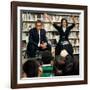 Before President Barack Obama and Wife Read to Second Graders at Capital City Public Charter School-null-Framed Photographic Print