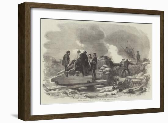 Before Sebastopol, a Day under Fire at the Green-Hill-null-Framed Giclee Print