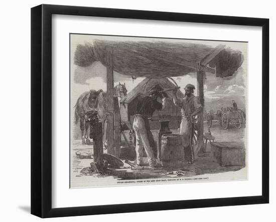 Before Sebastopol, Forge of the Left Siege Train-Edward Angelo Goodall-Framed Giclee Print