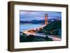 Before Sunrise On Approach North Side, Beautiful Golden Gate Bridge, San Francisco Cityscape-Vincent James-Framed Photographic Print