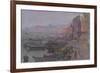 Before Sunrise on the Ghat, Varanasi, 2015-Peter Brown-Framed Giclee Print