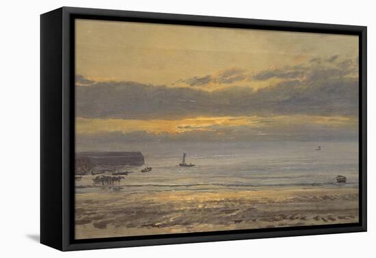 Before Sunrise, Scarborough - Low Water, 1878-Henry Moore-Framed Stretched Canvas