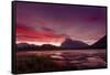 Before sunrise, Vermillion Lake, Banff National Park, UNESCO World Heritage Site, Canadian Rockies,-JIA JIAHE-Framed Stretched Canvas
