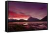 Before sunrise, Vermillion Lake, Banff National Park, UNESCO World Heritage Site, Canadian Rockies,-JIA JIAHE-Framed Stretched Canvas