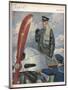 Before Take-Off a German Naval Pilot Contemplates the Mission Before Him-E. Godberson-Mounted Art Print
