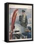 Before Take-Off a German Naval Pilot Contemplates the Mission Before Him-E. Godberson-Framed Stretched Canvas