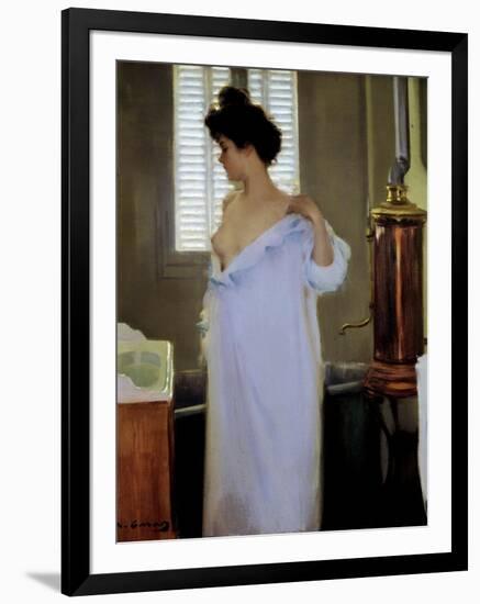 Before the Bath, 1894 (Oil on Canvas)-Ramon Casas i Carbo-Framed Giclee Print