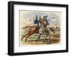 Before the Battle King Robert De Bruce VIII Kills Sir Henry De Bohun in Single Combat-James Doyle-Framed Art Print