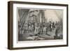 Before the Battle Nelson Orders His Famous Signal: England Expects Every Man to Do His Duty-Thomas Davidson-Framed Art Print