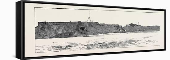 Before the Bombardment of Alexandria, July 7, 1882: Omuk Kubebeh Fort, Kamania Fort-null-Framed Stretched Canvas