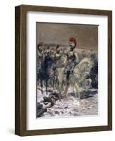 Before the Charge, October 18, 1812-Edouard Detaille-Framed Art Print