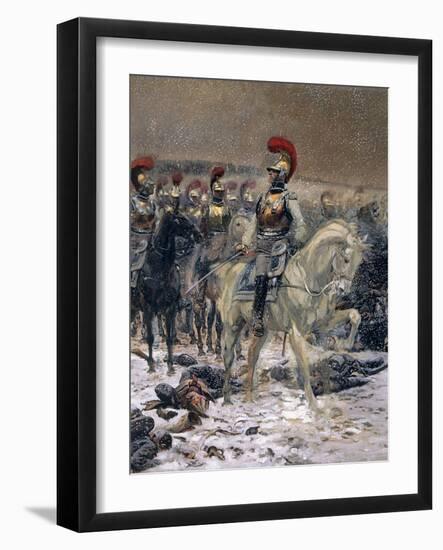 Before the Charge, October 18, 1812-Edouard Detaille-Framed Art Print
