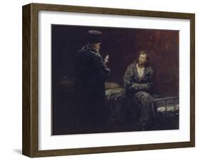 Before the Confession, 1879-1885-Ilya Yefimovich Repin-Framed Giclee Print