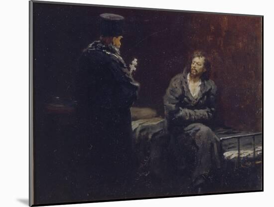 Before the Confession, 1879-1885-Ilya Yefimovich Repin-Mounted Giclee Print