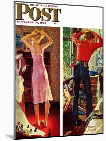 "Before the Date" Saturday Evening Post Cover, September 24,1949-Norman Rockwell-Mounted Giclee Print