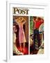 "Before the Date" Saturday Evening Post Cover, September 24,1949-Norman Rockwell-Framed Giclee Print