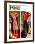 "Before the Date" Saturday Evening Post Cover, September 24,1949-Norman Rockwell-Framed Giclee Print