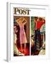 "Before the Date" Saturday Evening Post Cover, September 24,1949-Norman Rockwell-Framed Giclee Print