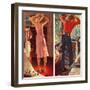 "Before the Date", September 24,1949-Norman Rockwell-Framed Giclee Print