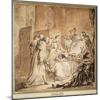 Before the Fancy Dress Ball, 1762-Jean-Michel Moreau-Mounted Giclee Print